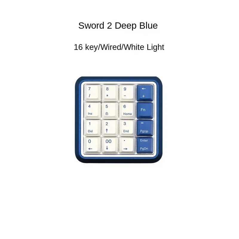 Sword2 All-metal Keyboard Numbers 16 Keys C-type Connection Office Mini Keyboard