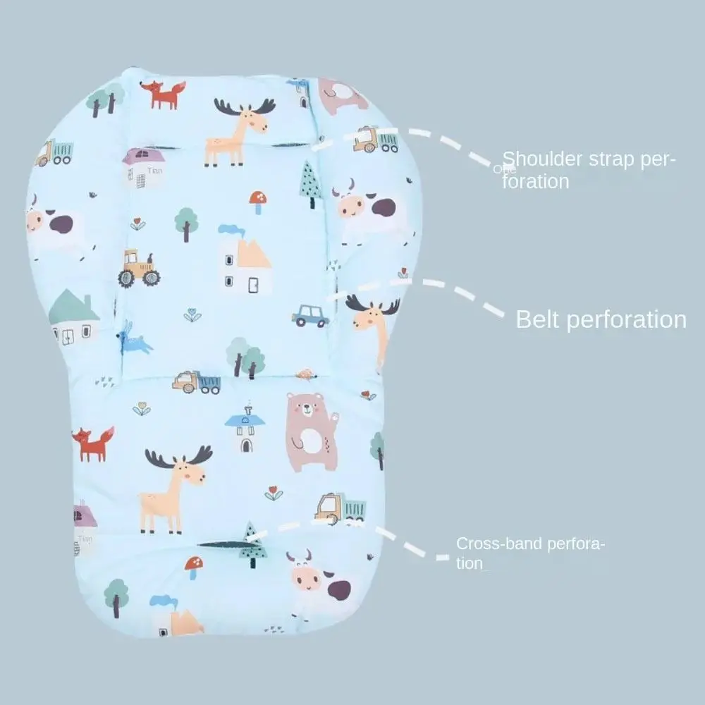 1Pcs Pram Buggy Stroller Cushion Cartoon Pattern for All Seasons Baby Stroller Seat Pad Stroller Accessories Universal