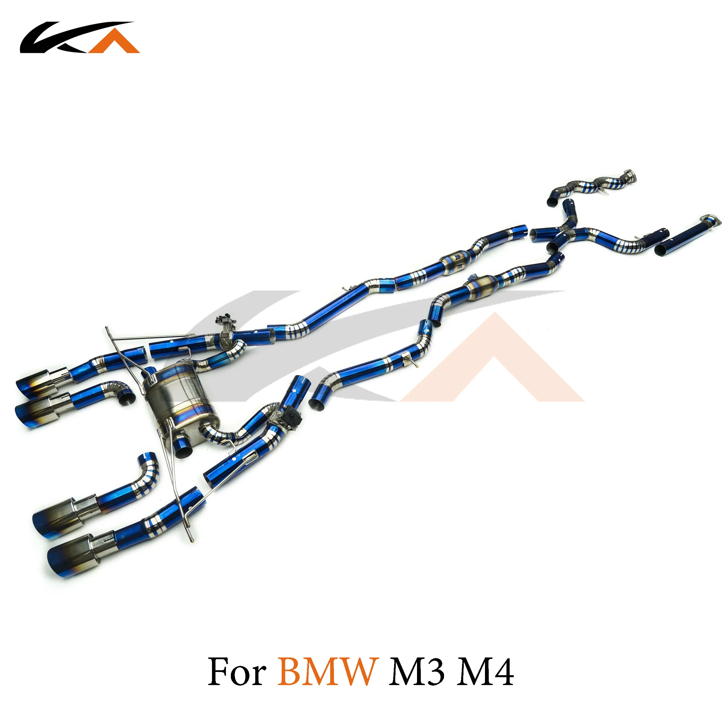 

KA Tuning exhaust system parts titanium alloy catback for BMW M3 M4 G80 G82 3.0T rear section performance muffler valve