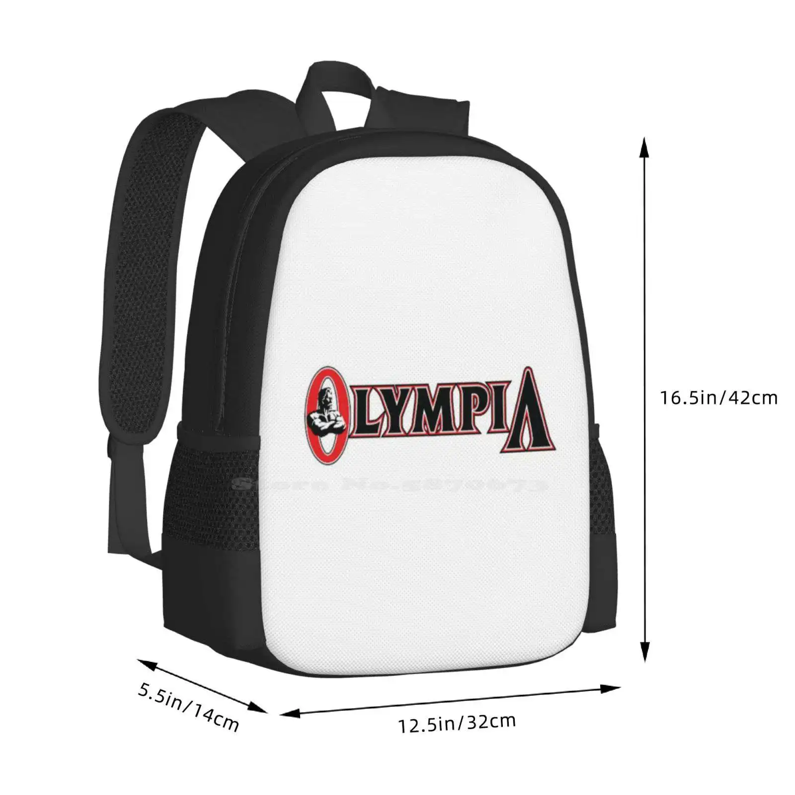 Olympia Hot Sale Schoolbag Backpack Fashion Bags Mr Olympia Phil Heath Arnold Schwarzenegger Dance Fitness Gymnastics Pattern