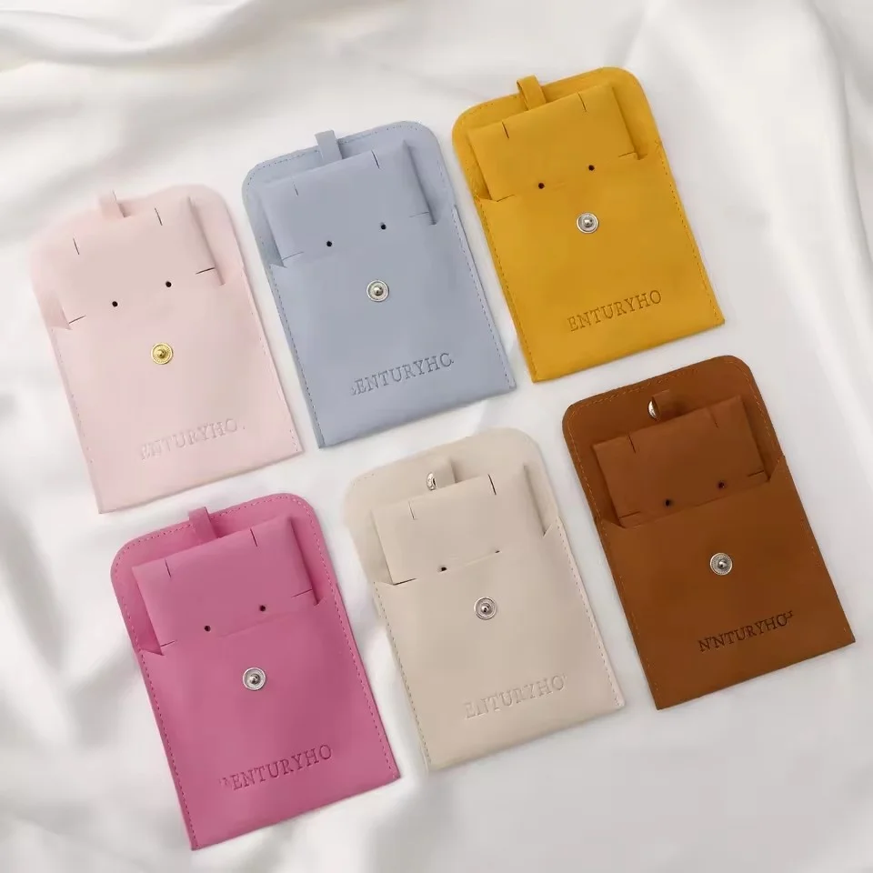

50-500 pcs microfiber snap bags and necklace holders, jewelry bags, packing bags for earrings, bracelets, necklaces