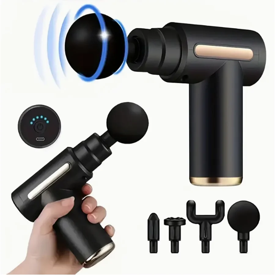 Fascia Gun - Muscle Seat - Professional Physiotherapy Grade Multi-Functional Mini Electric Handheld Hammer Shoulder And Neck, Ce