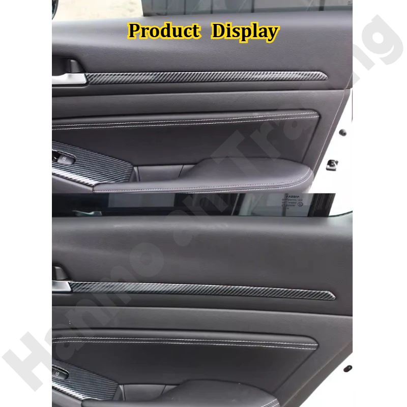 for Nissan Altima 2019 2020~2025 Door armrest panel frame/glass lift decorative sticker/interior modification view 2