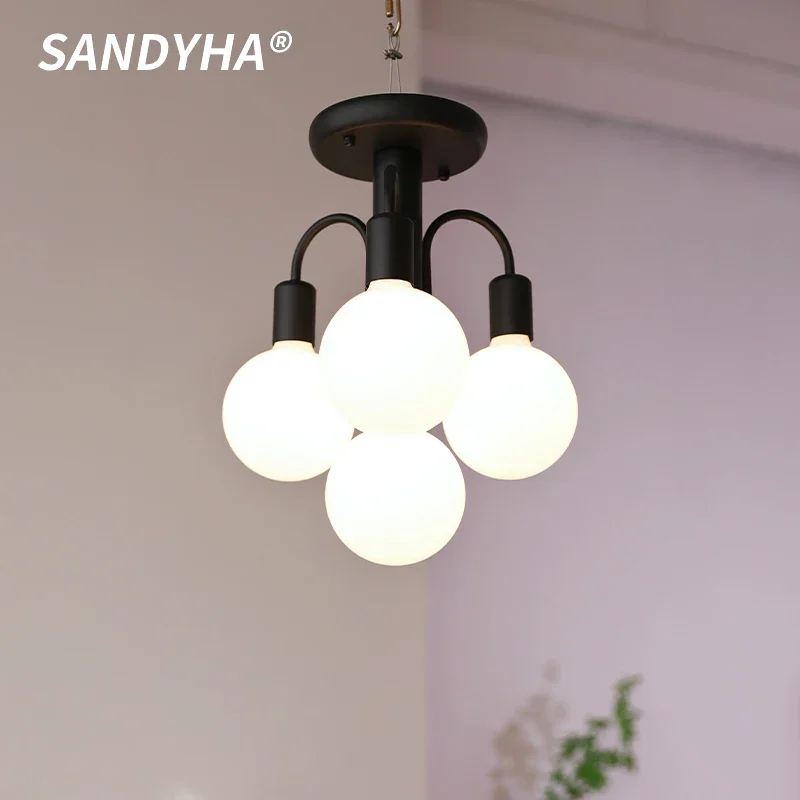 Modern SANDYHA Design Bedroom Cloakroom LED Ceiling Light Nordic Decor Gentle Lighting Living Room Study Lighting Fixtures