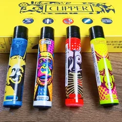 Clipper Lighter Nylon Explosion proof Inflatable Lighter Smooth Grinding Wheel Environmental Protection Lighters Smoking Gifts