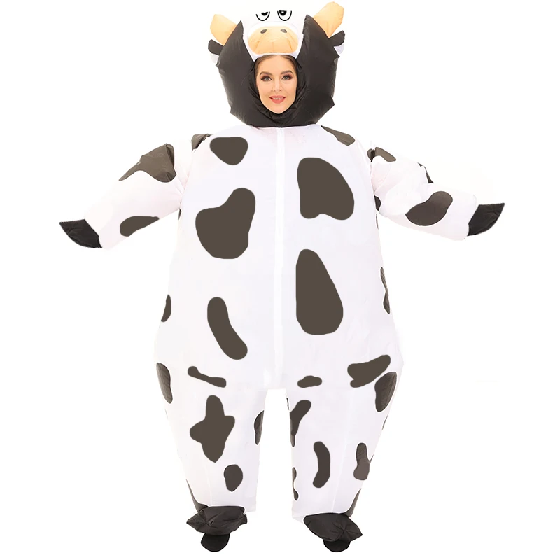 Farm Cow Pink Piggy Zebra Inflatable Costume Halloween Carnival Friend Party Cosplay Stage Catwalk Masquerade Party Holiday Gift