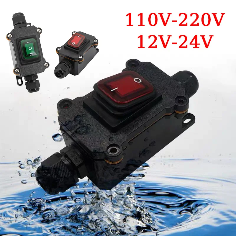 

Waterproof switch Waterproof ship type switch220V/24V/12V 20A Rain proof outside the electrical roomAmpere boxSecond gear IP65