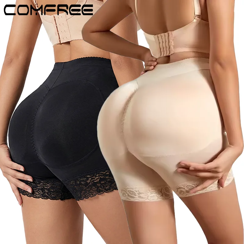 Women Shapewear Butt Lifter Sexy Booty Hip Padded Shapers Push Up Panties Invisible Body Shaper Soft Briefs Slimming Underwear,Thickened Removable Diaper Pad Safety Pants