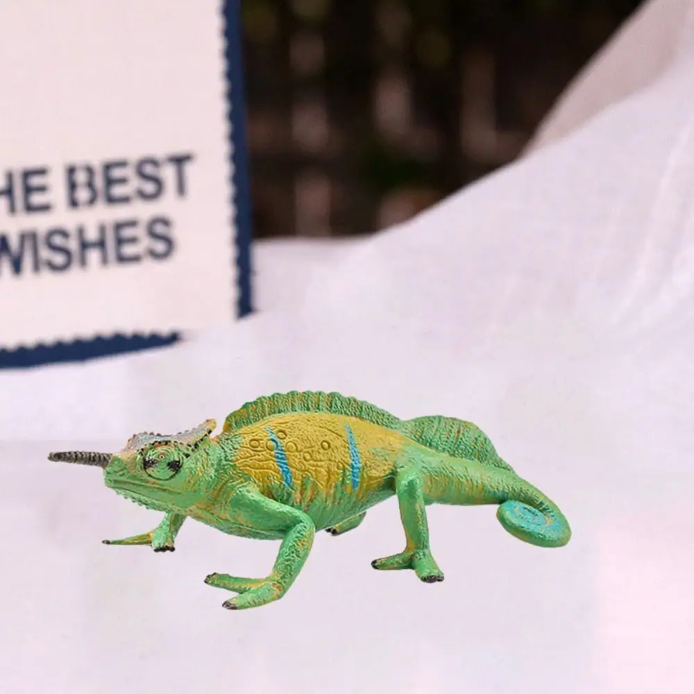 PVC Simulation Wild Reptile Model Handmad Statue Lizard Action Figures Crafts Collectible Reptile Amphibious Figurines