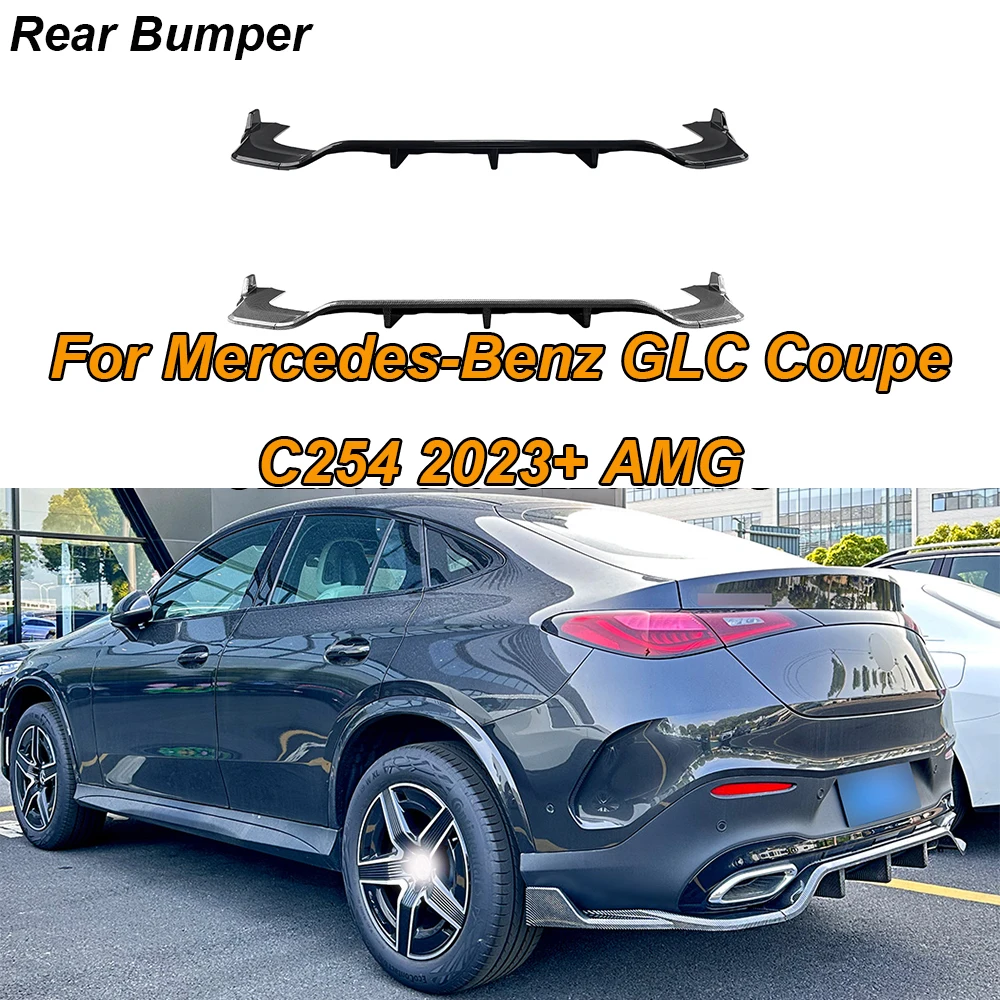 For Mercedes-Benz GLC Coupe C254 2023+ AMG Car Rear Bumper Cars Rears Lip Spoiler Auto Exterior Modifications