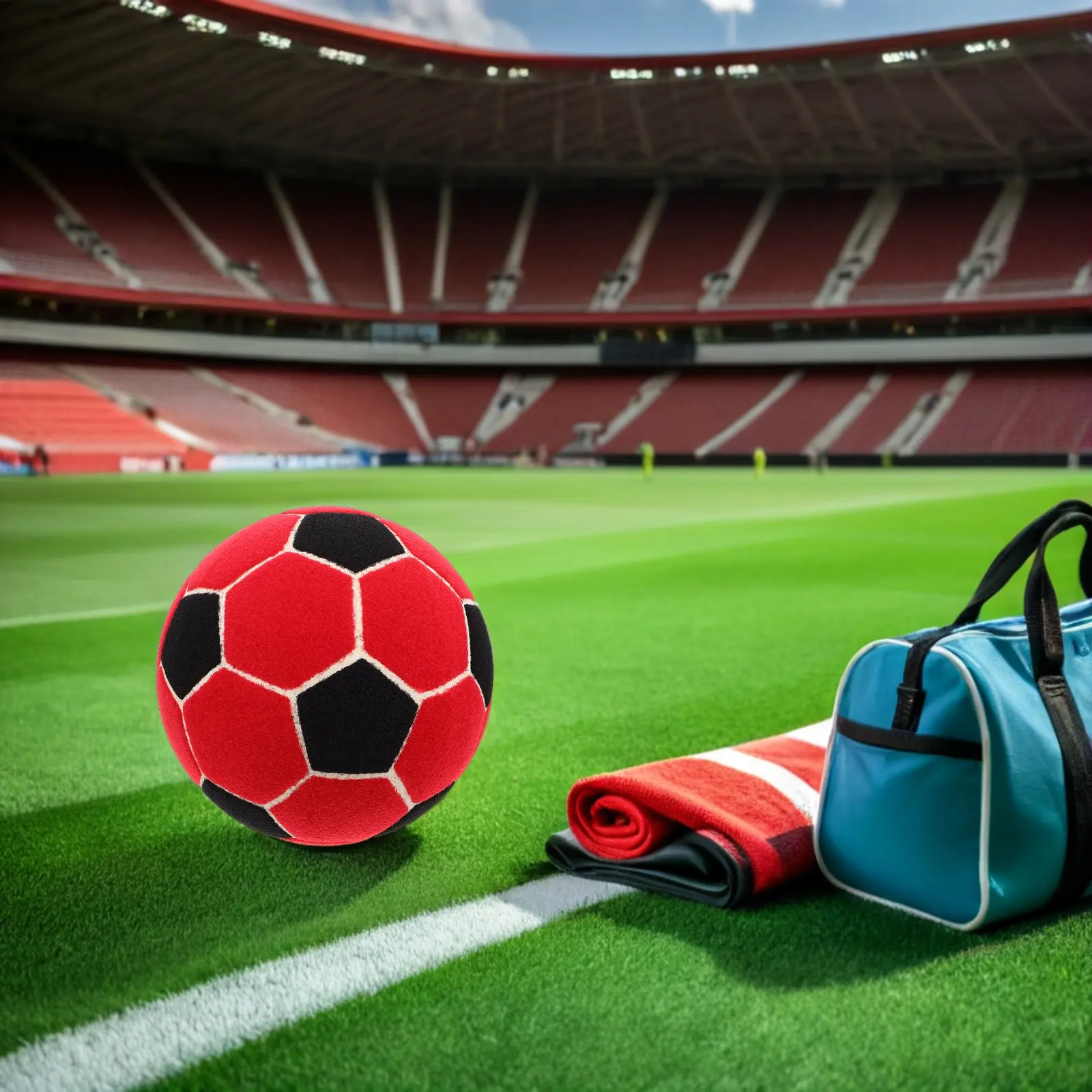 Small Inflatable Sticky Soccer Ball Portable Indoor Outdoor Soft Football Training Juggling Football Throwing Game