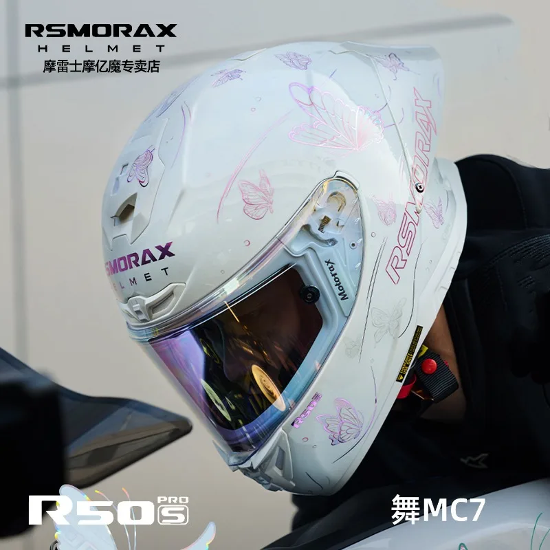 Motorcycle Full Helmet Large Tail Retro Cruise Motobike Helmet Double Lens Capacete Capacetes De Moto ECE DOT Certified