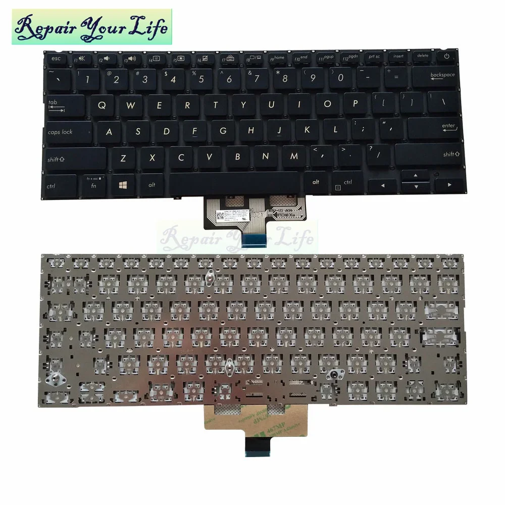 US English Keyboard Backlight For Asus Zenbook UX433 UX433FN UX433FL FN UX433FA Notebook Backlit Keyboards Parts 0KN1-5Z1HE13