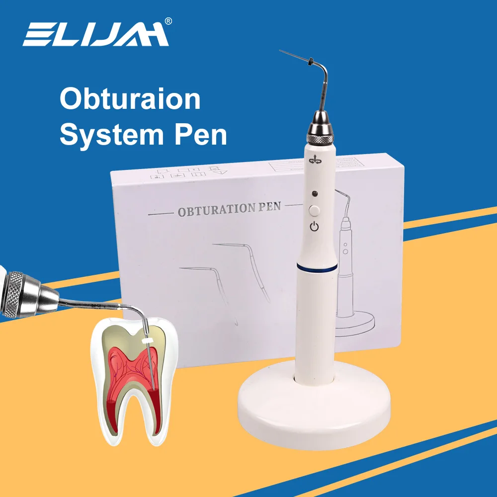 ELIJAH Dental Wireless Gutta Percha Obturation System Endo Heated Pen With 2 Tips Endodontic Root Canal Filling Obturation Tools