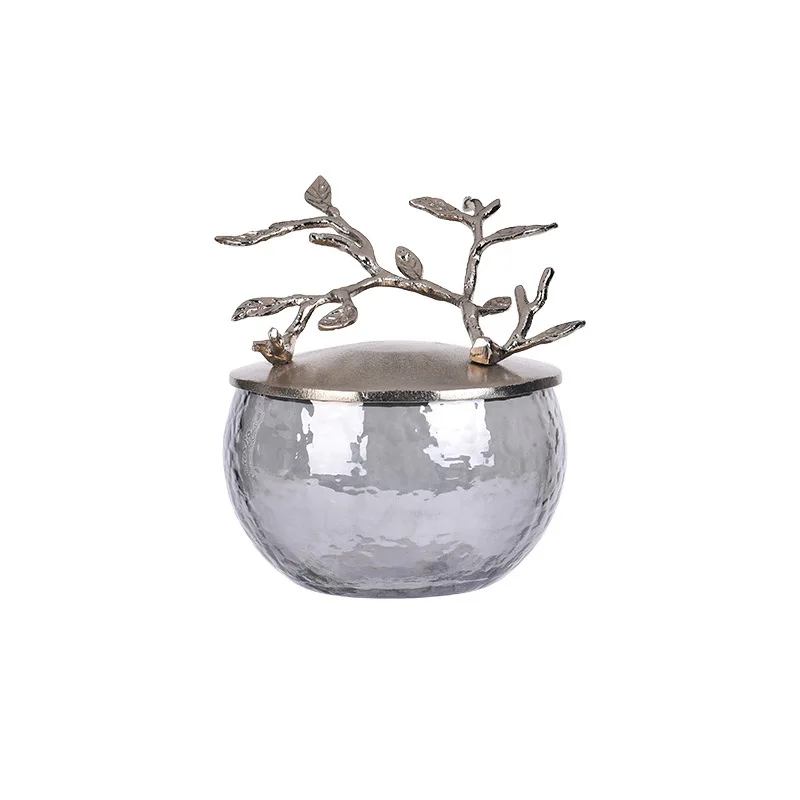 

Aluminum tree branch glass jar model house creative home decoration ornament