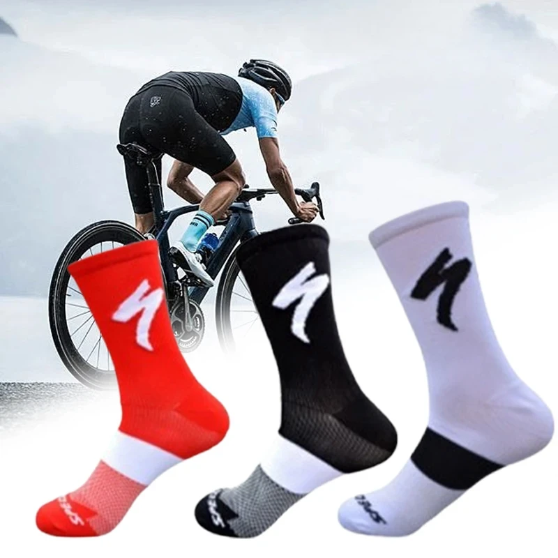 10Pairs Specialized Socks for Sports People Mountain Bike Race Cycling Socks Men\'s Mid-calf Socks Road Race Quick-drying Socks