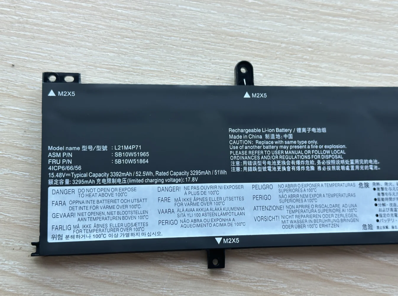 L21D4P71 L21C4P71 L21L4P71 Laptop Battery For Lenovo ThinkPad T14 P14s Gen 3 2022  L21M4P71 L21M4P72 SB10W51967 52.5WH