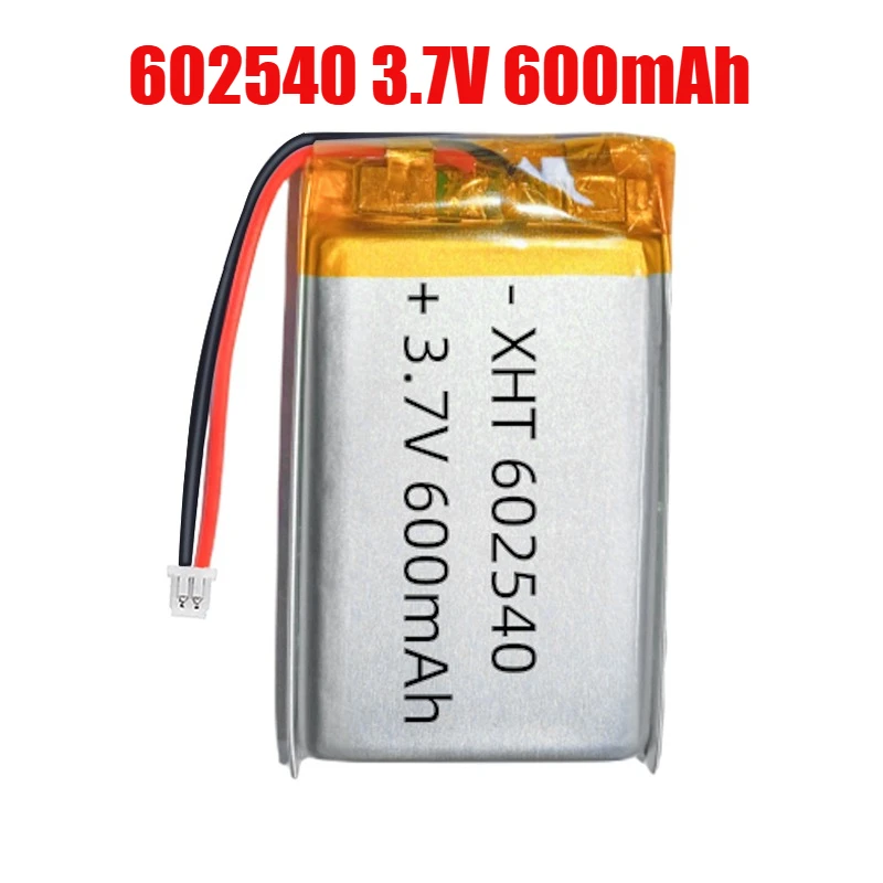 

1-4pcs 602540 Battery 600mAh 3.7V Lithium Polymer Battery for Mp3 GPS Smart Watch Flashlight Electric Toy Speaker Headset