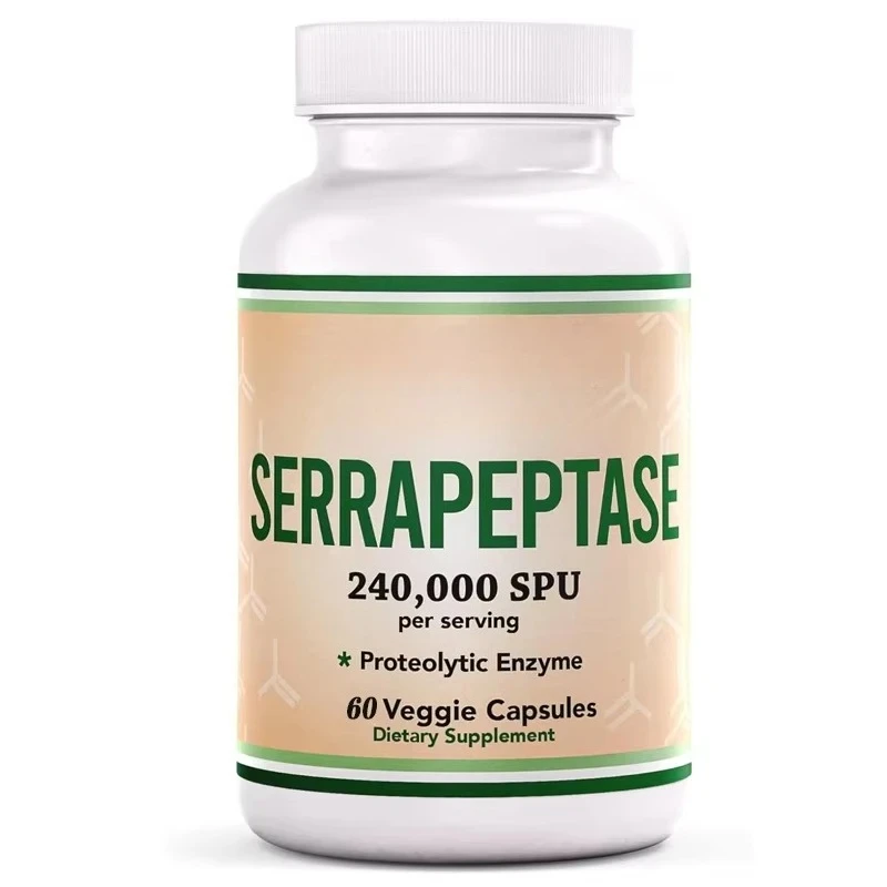 

Serrapeptase 240000 SPU (60 capsules vegetarian) Protease Enzyme Joint Health (non GMO, gluten free, vegetarian safe)