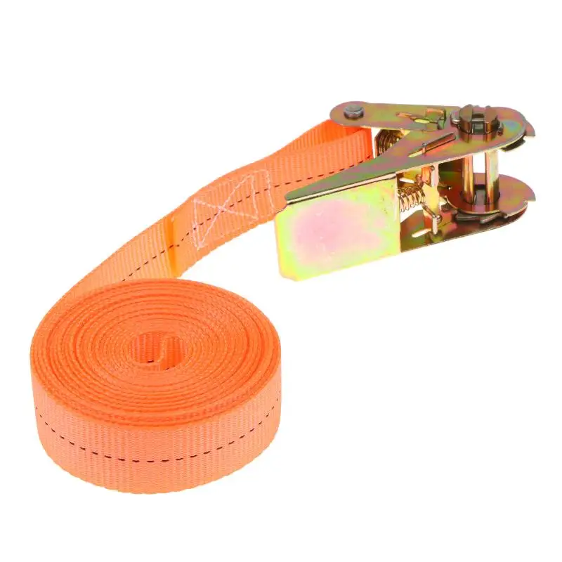 Heavy Duty Ratchet Tie Down Straps Abrasion Resistant Webbing Sturdy Metal Buckle for ATV UTV Cargo Securing