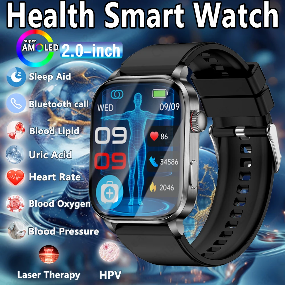 

Новые умные часы для мониторинга здоровья с функцией экстренного вызова SOS, спортивным режимом HRV, мониторингом сна, водонепроницаемостью IP68, для мужчин