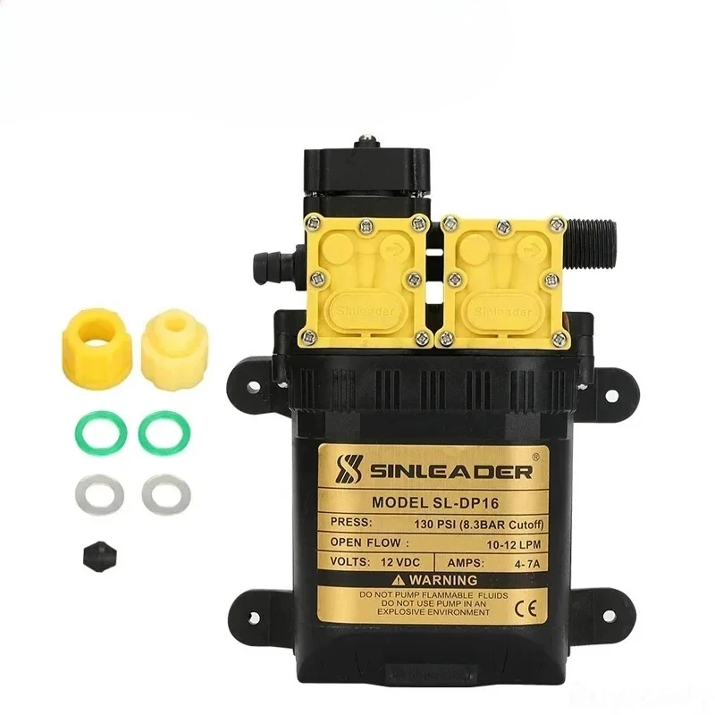 

12 В/220 В, 7 А, 130 фунтов на квадратный дюйм, 10 л/мин, сельскохозяйственный электрический опрыскиватель высокого давления, двухъядерный, автоматический/рефлюкс, опционально