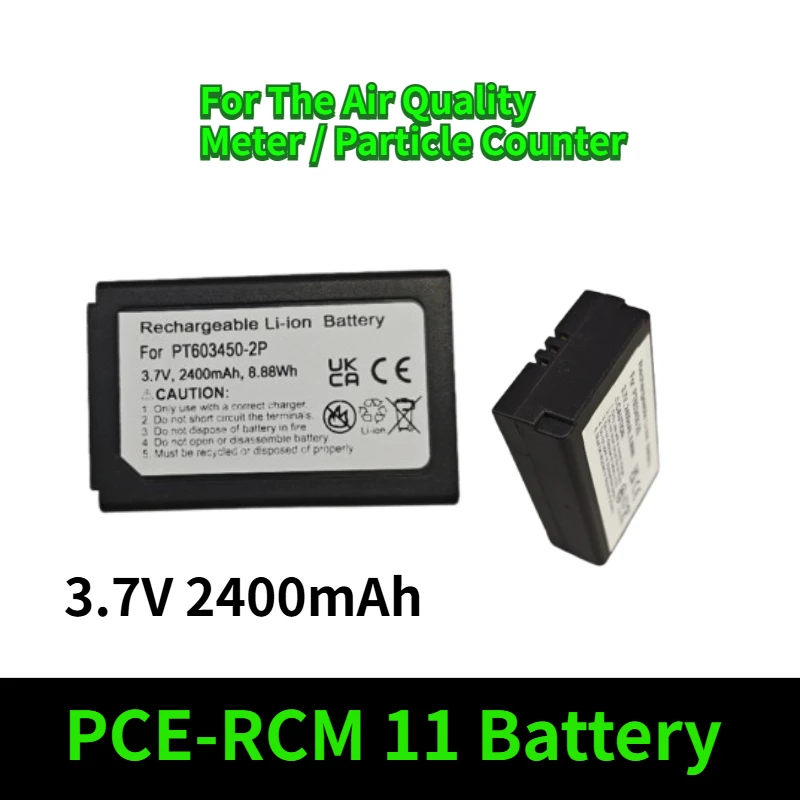

3.7V 2400mAh PCE-RCM 11 Battery for The Air Quality Meter / Particle Counter