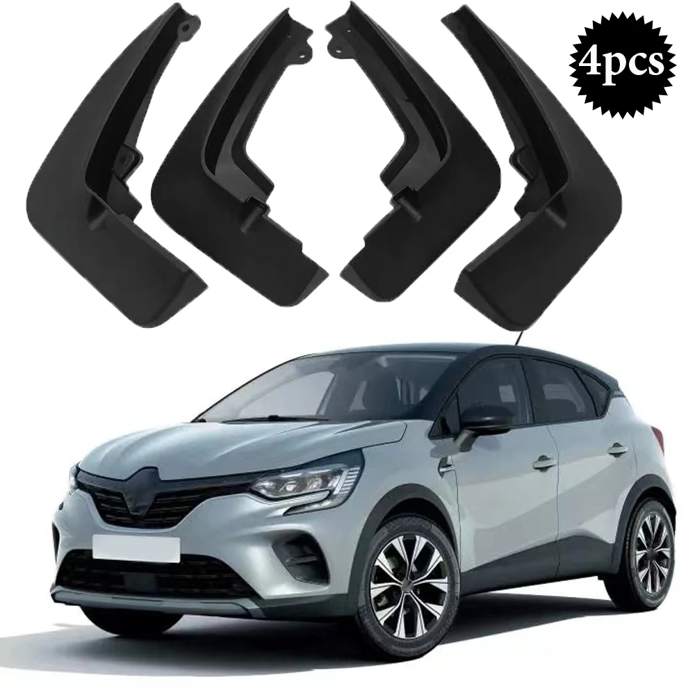 4PCS For Renault Captur 2019 2020 2021 Car Mudguard Anti-splash Anti-Fouling Front Rear Fender Car Accessories