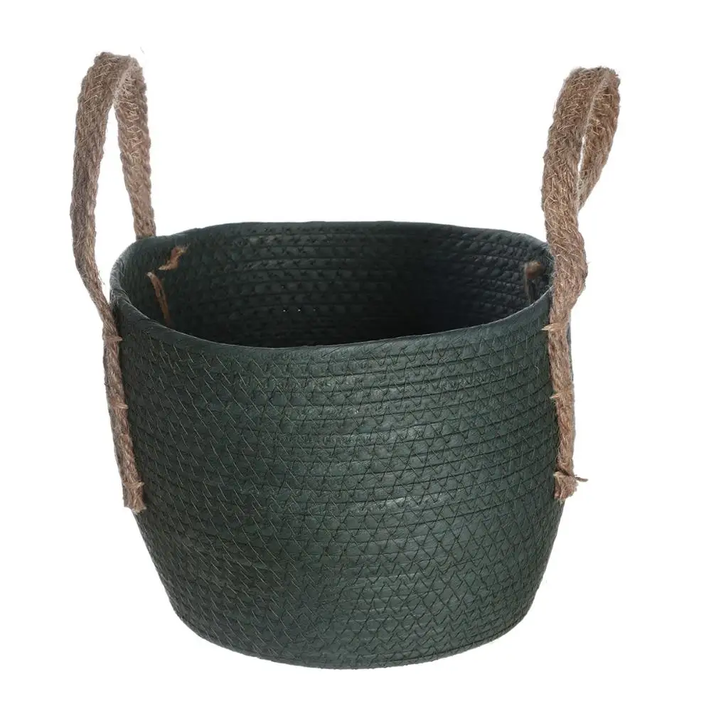 Organizer basket 29cm with rope duo handles-Oikos