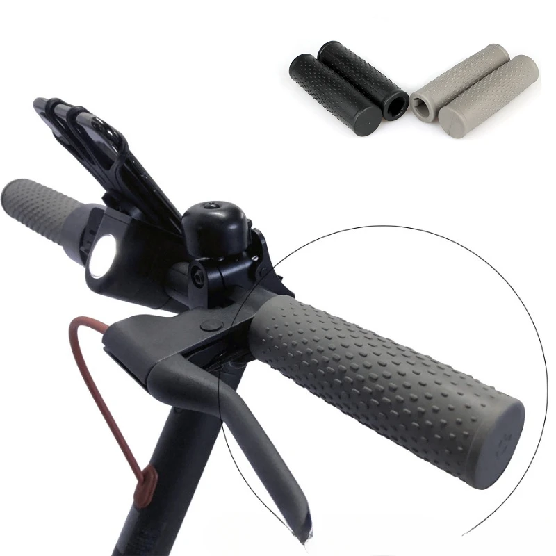 زوج مناسب لـ Xiaomi/Mi Home M365/Pro سكوتر مضاد للانزلاق غطاء مقبض من السيليكون جزيئات مرفوعة ملحقات سكوتر خارجي #1