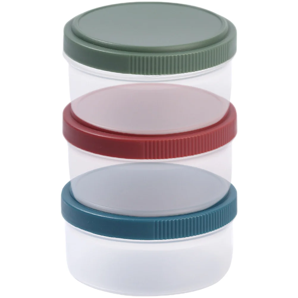 

3Pcs Sauce Sealed Containers Portable Soy Sauce Dispenser for Kitchen Lunch Box Picnic Outdoor Small Condiment Storage