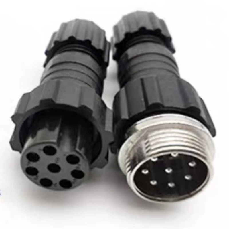 1Pcs  Connector GX16 Waterproof Docking Back nut Male&Female Plug And Socket 2pin3pin5pin6pin7pin8pin9pin10pin M16