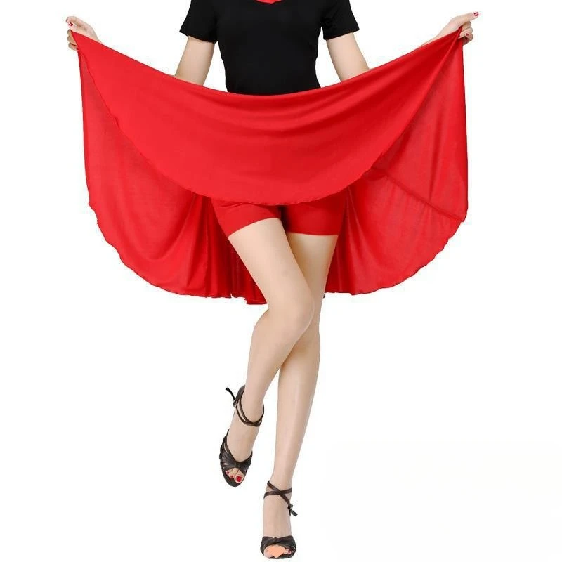 Square Dance Skirt Adult Latin Dance Skirt Summer Square Dance Dress Half Body Skirt Short Skirt
