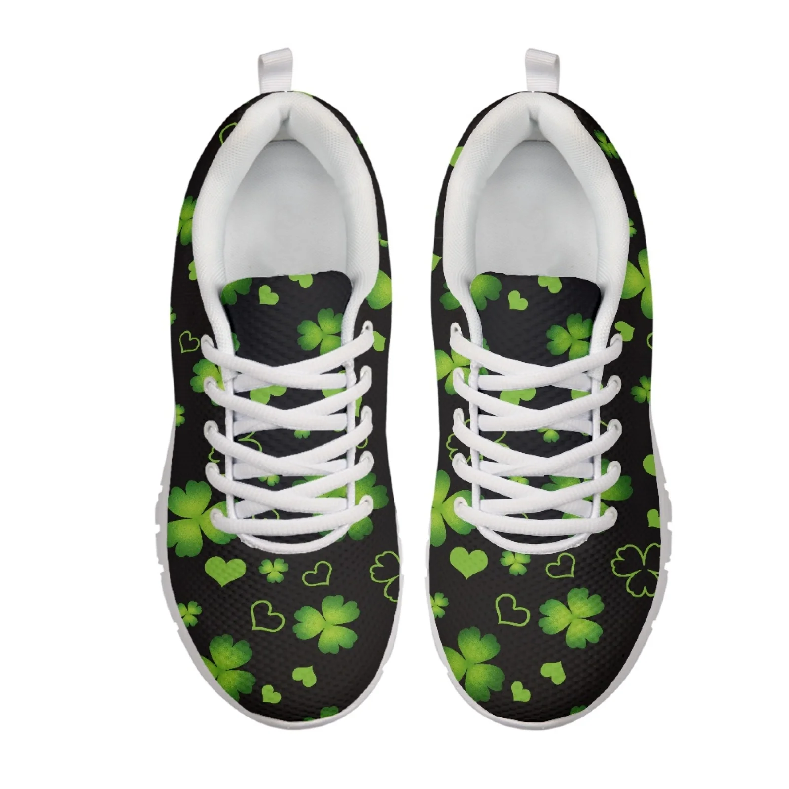 Coloranimal Heart-Shaped Clover Mesh & EVA Sole Women Running Shoes Breathable Athletic Shoe for Womens New Trend