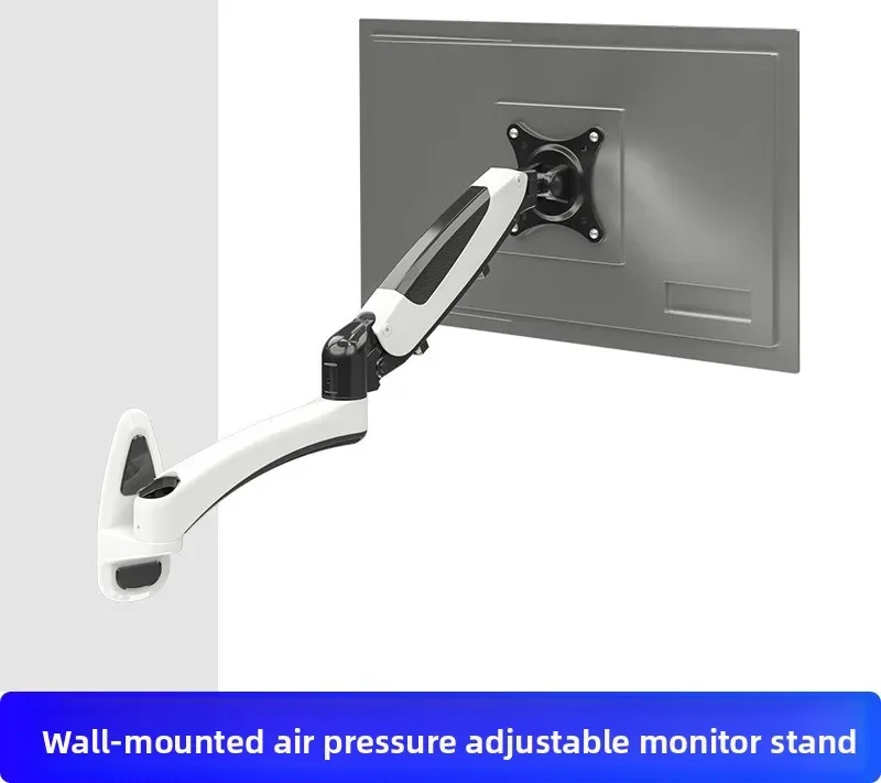 Computer monitor wall mount bracket 27 inch gas spring free hover industrial lift GM112W wall mount