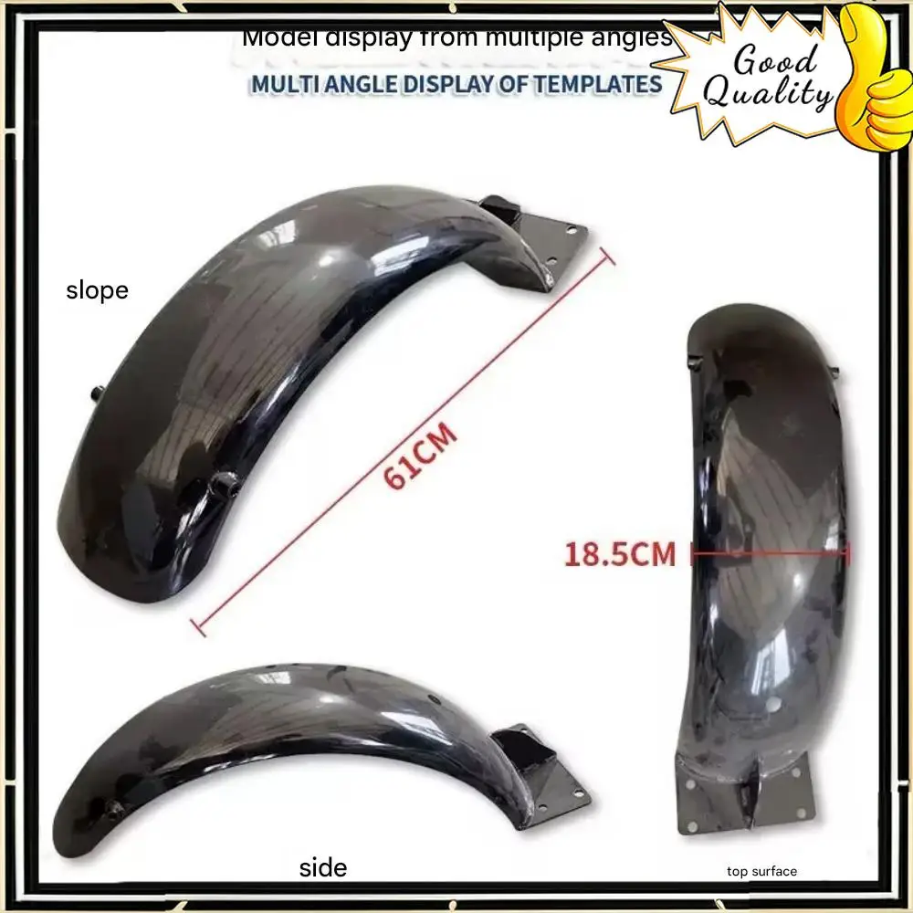 Good Quality For QJMOTO 300SRV SRV350 modified bobber retro rear fender metal extended mud tile license plate
