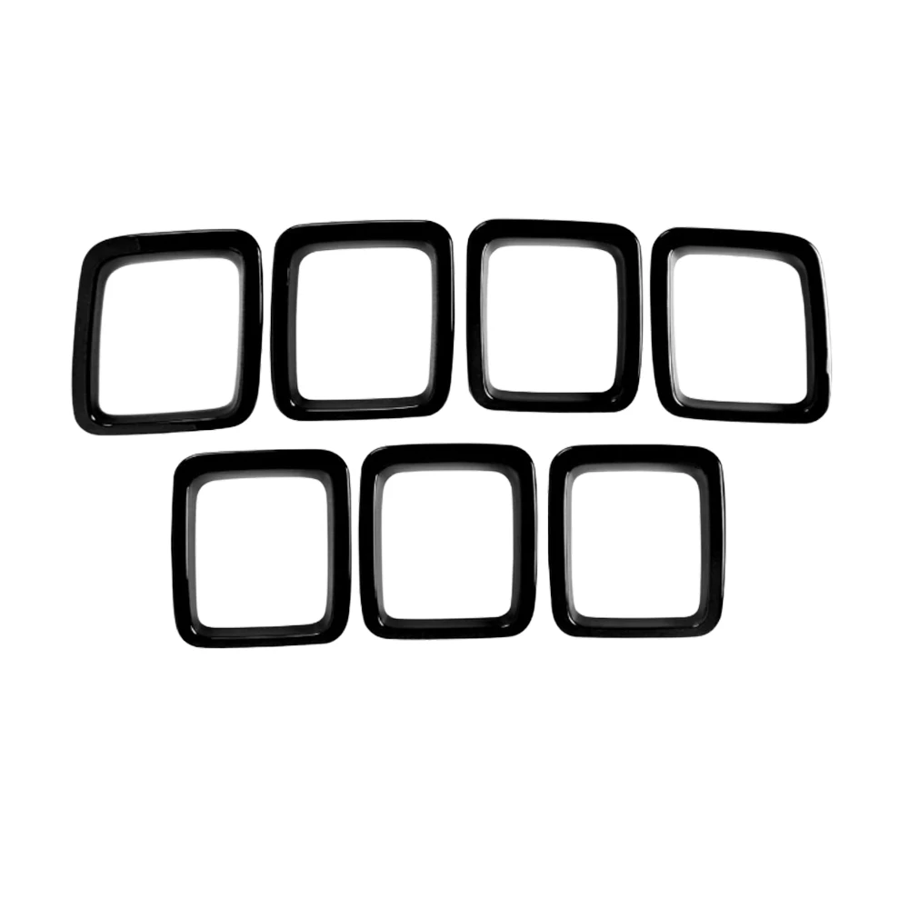 7Pcs Black Grill Ri…
