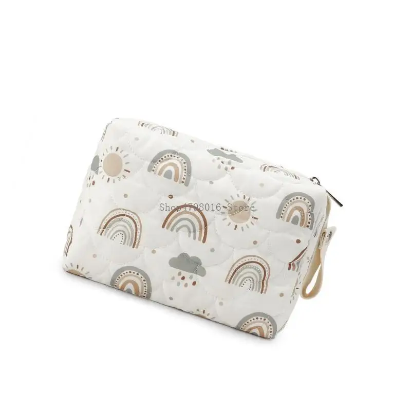 Multifunction Baby Diaper Organize with Fashionable Pattern Travel Diaper Holder Convenient Bag Suitable for Outdoor Use
