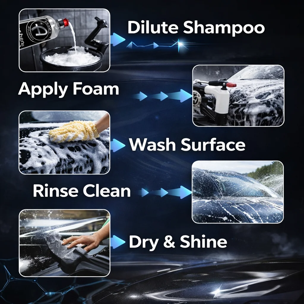 Jabón para Lavado de Autos con - Car Shampoo Ph reseña y precio