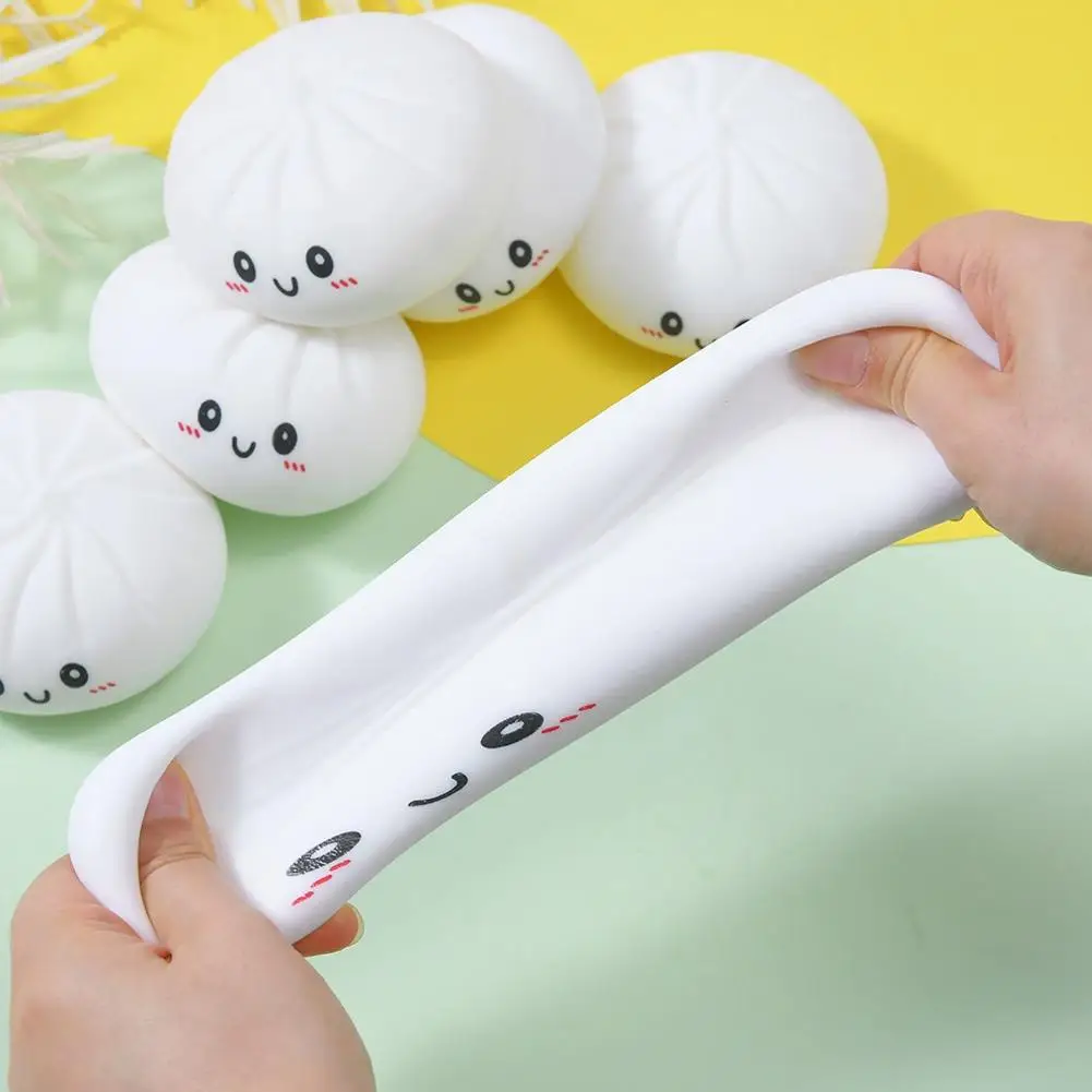 Dumpling Stress Balls Fidget Sensory Toy Simulation Food with Little Steamer Squeeze Dough Ball Stress Relief Hand Toy 1pcs 2026