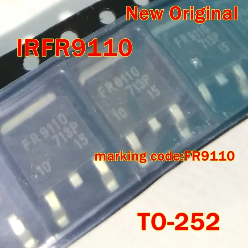 

1Pcs to 100Pcs Irfr9110Trpbf Irfr9110Pbf Irfr9110 Marking Code: Fr9110 To-252 New Original Power Mosfet 3.1A 100V