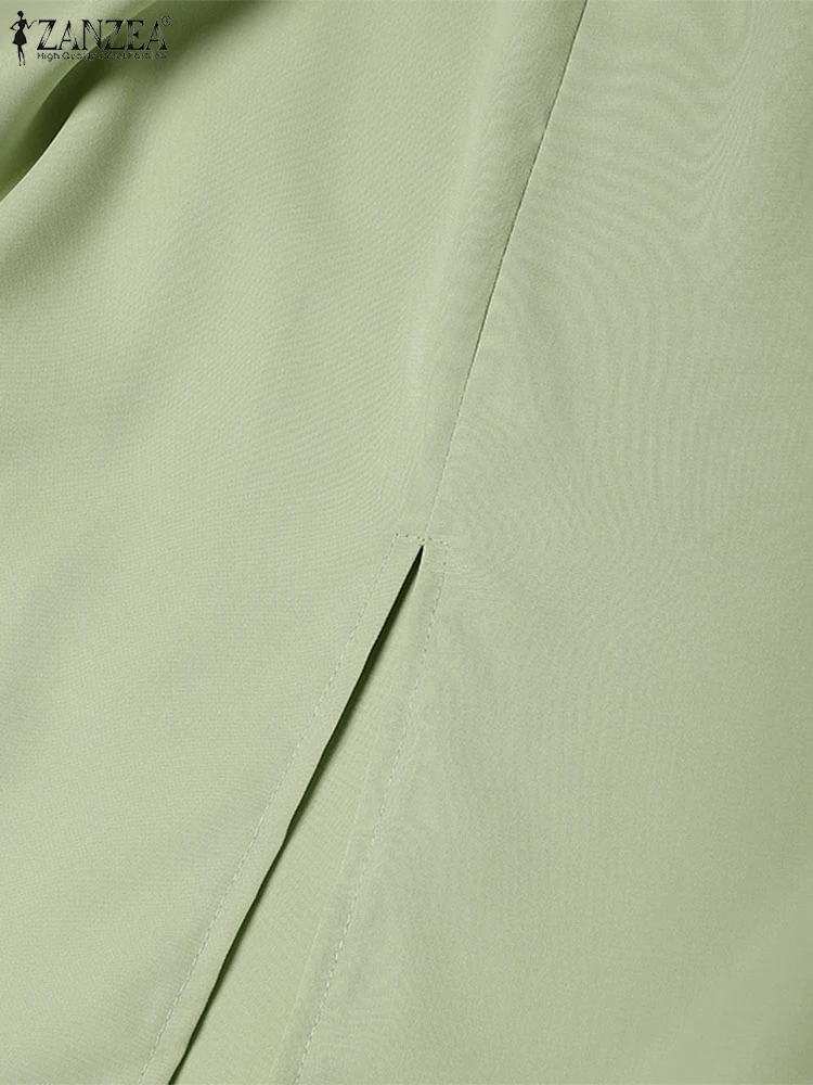 Elegante senhora do escritório vestidos zanzea 2025 vestido de verão feminino elegante manga curta fino ajuste festa vestidos sólido rendas até vestido de verão