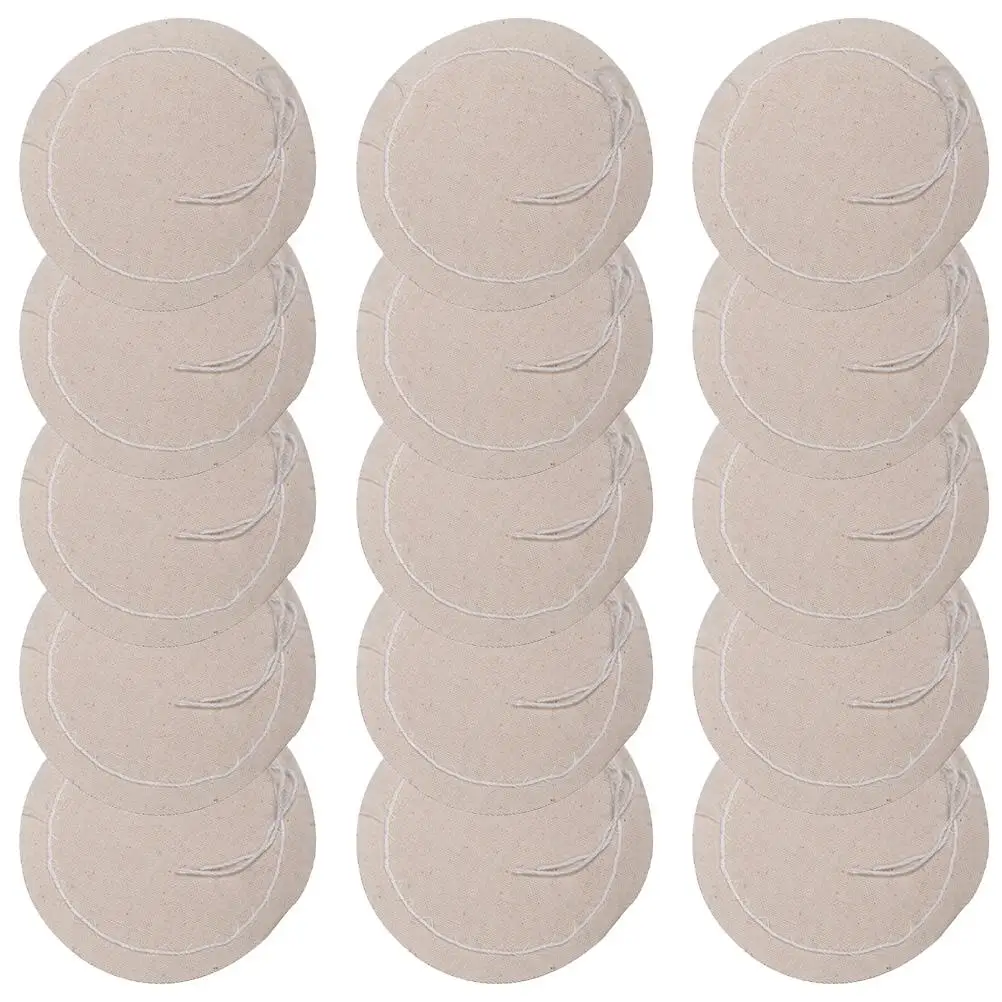 

20 Pcs Coffee Pot Filter Cloth Strainer Round Espresso Tool Supply Beige Cotton