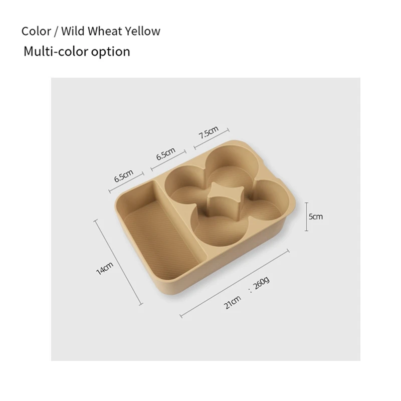 Super Sale For BYD Leopard 8 DENZA B8 2025 /26 Car Silicone Refrigerator Storage Box Restyling Tray Interior Storage Yellow