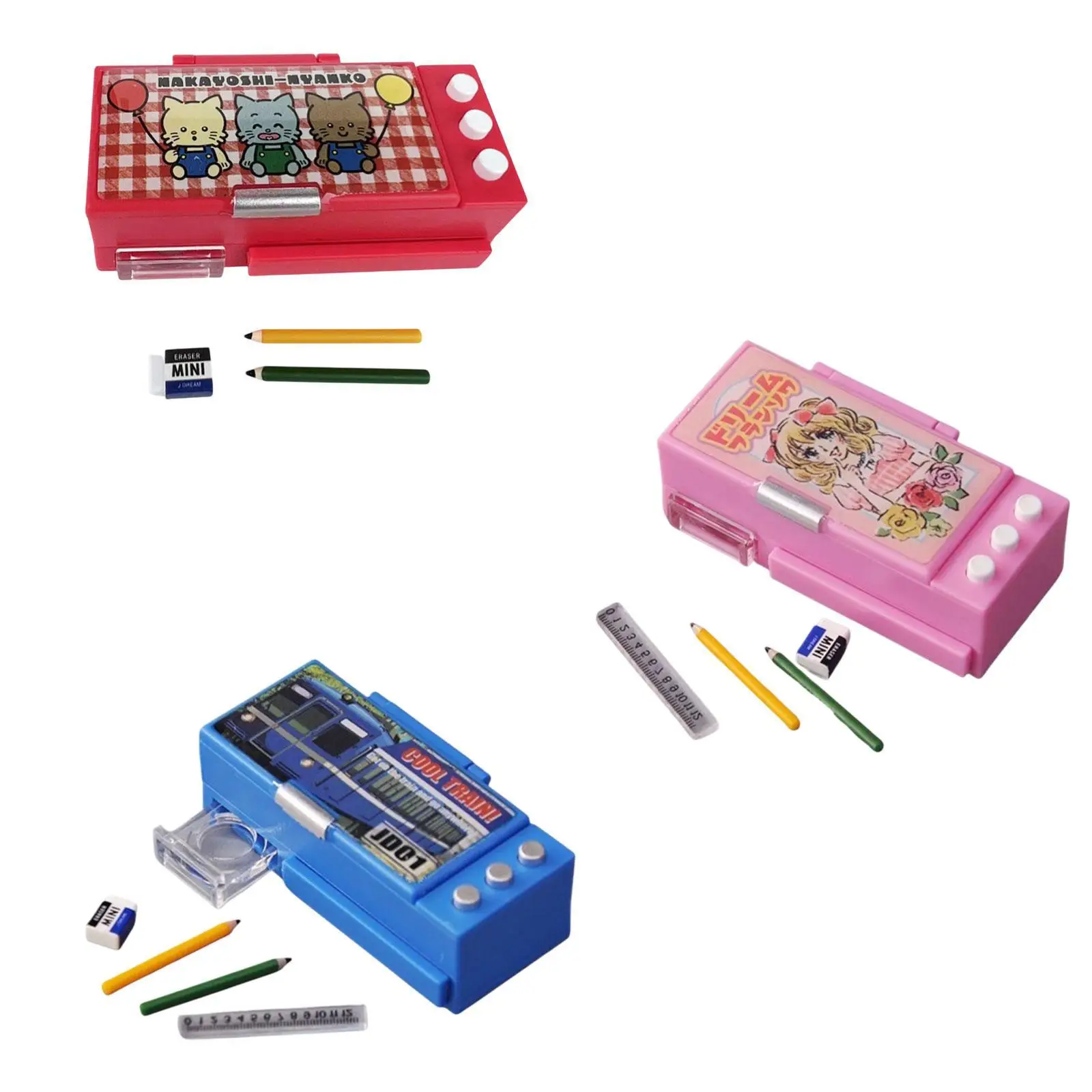Boîte de papeterie pour maison de poupée, échelle 1:12, Mini boîte de rangement de papeterie, bureau