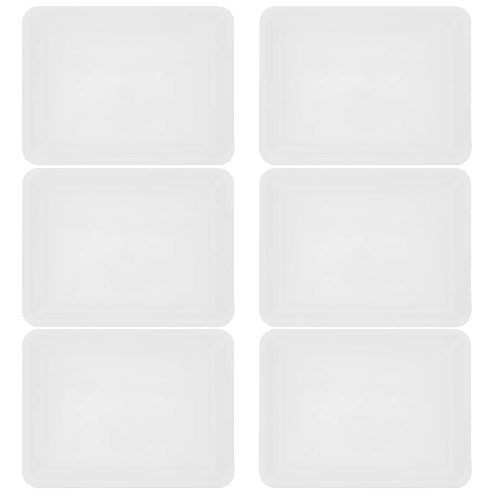 

6Pcs Puzzle Sorting Trays Plastic Organizer Lightweight Stackable Storage Holder Multipurpose Tray for Home Office Classroom Use
