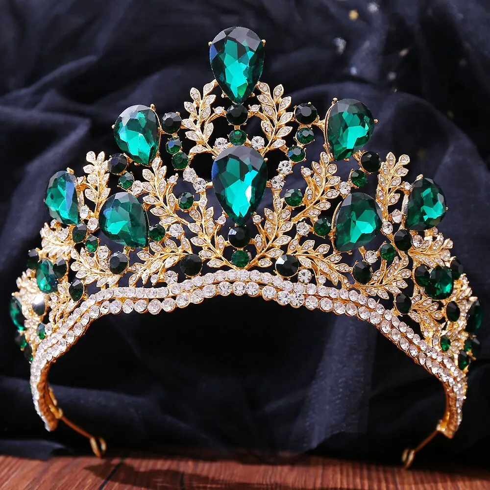 Miss Universe Grand Crown Baroque European high-end bridal headpiece Retro style luxury hairstyle accessories