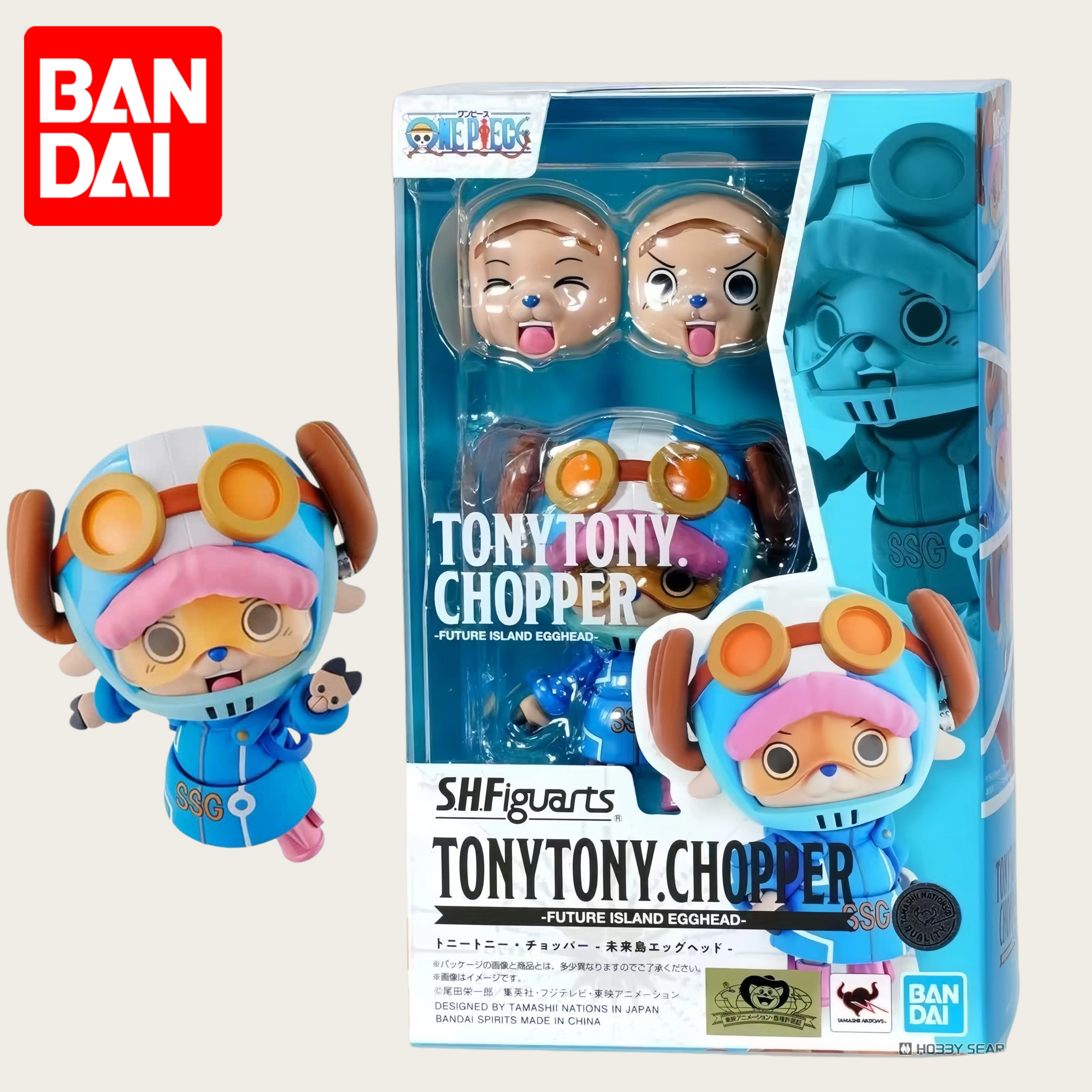 

Wholesale Genuine Bandai One Piece Model Kit SHF Tonytony Chopper Future Island Egghead Anime Action Figure Model Collection
