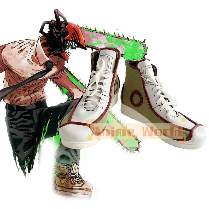 

Зеленые туфли для косплея Denji на заказ, реквизит для карнавальной вечеринки на Хэллоуин