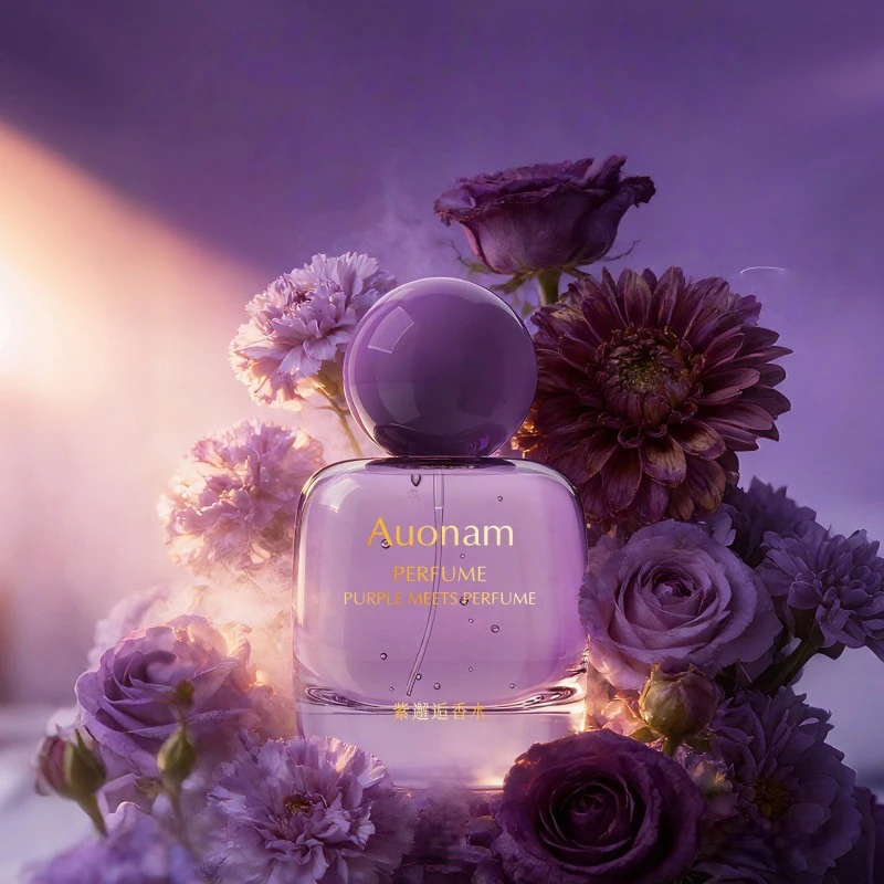 

French Luxury Rose Violet Woody Perfume, Sweet Romantic Floral Fruity Fragrance, Long Lasting Charming Captivating EDT for Women